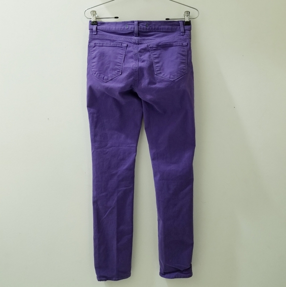 J Brand Super Skinny Bright Purple Stretch Denim Jeans Sz 26 - Picture 5 of 12